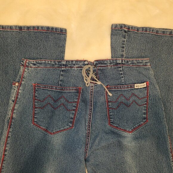 Max Studio Jeans 6 Dark Blue Wash with Red Stitching - Picture 8 of 8